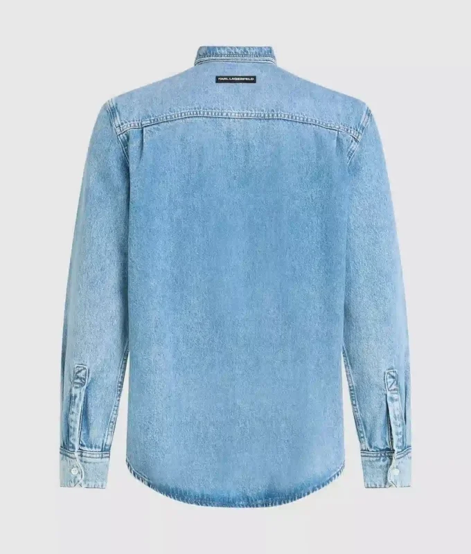 Långärmad denimskjorta Långärmad denimskjorta