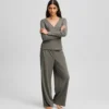 LOGO RIBBED PAJAMA SET LOGO RIBBED PAJAMA SET