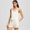 LOGO RIBBED SHORT PAJAMA SET