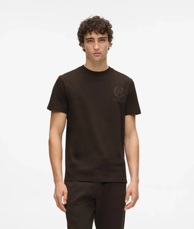 Loungewear-T-shirt med emblem Loungewear-T-shirt med emblem