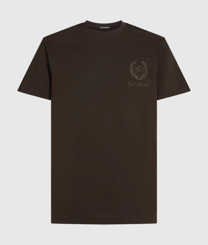 Loungewear-T-shirt med emblem Loungewear-T-shirt med emblem
