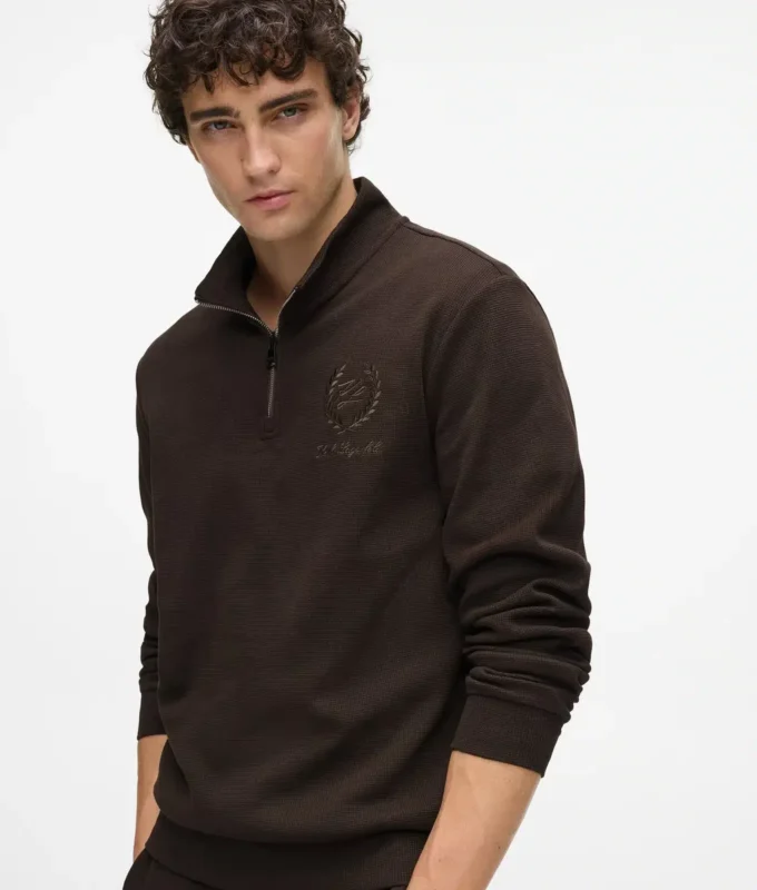 Loungewear-tröja med emblem Loungewear-tröja med emblem