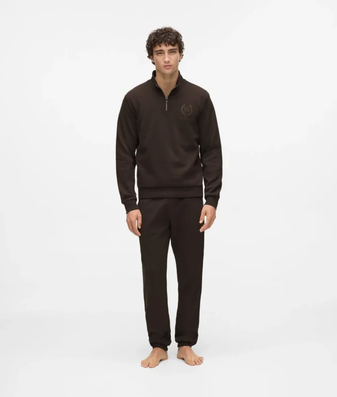 Loungewear-tröja med emblem Loungewear-tröja med emblem