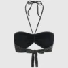 Metallisk bandeau-bikinitopp