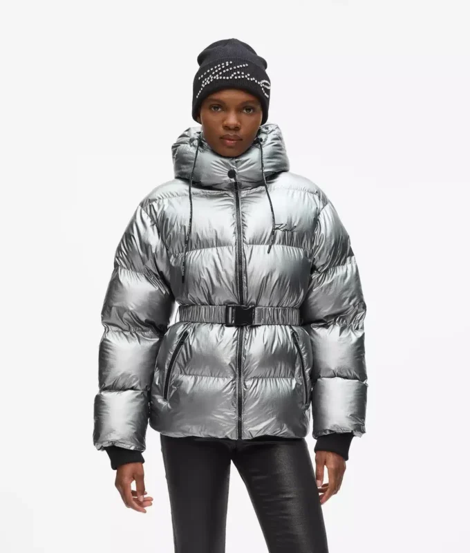 Metallisk pufferjacka Metallisk pufferjacka