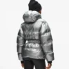 Metallisk pufferjacka Metallisk pufferjacka