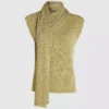 Metallisk stickad topp Metallisk stickad topp