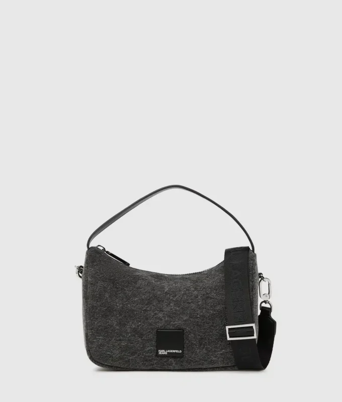 Mini-hobo-väska i denim