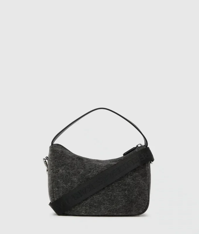 Mini-hobo-väska i denim