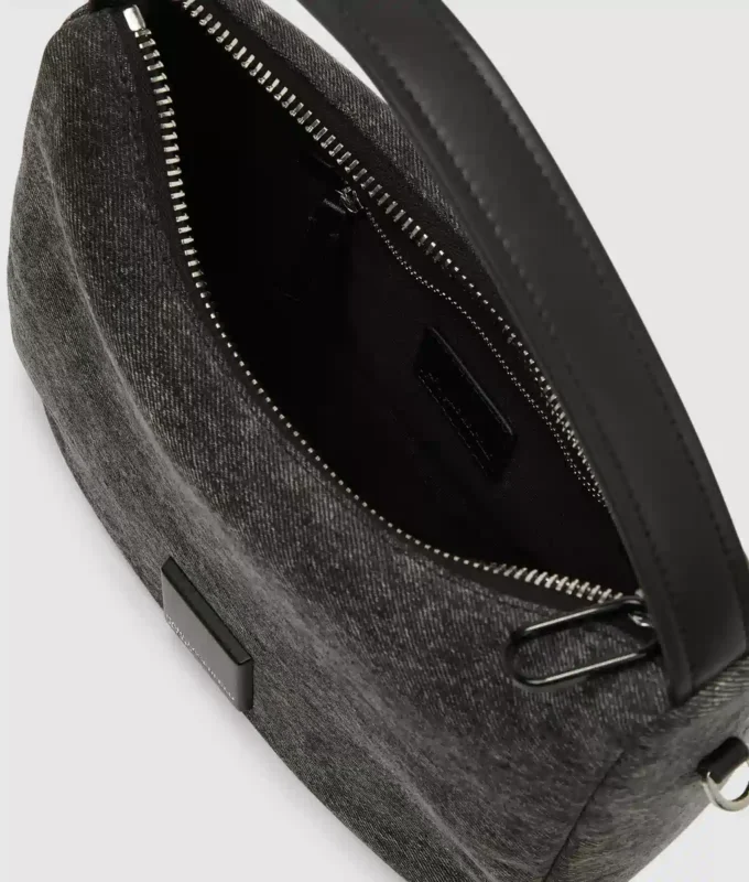 Mini-hobo-väska i denim