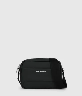Minimalistisk kameraväska med logotyp