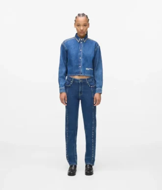 Mom jeans med nitar