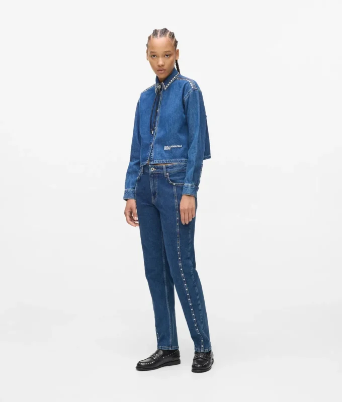 Mom jeans med nitar