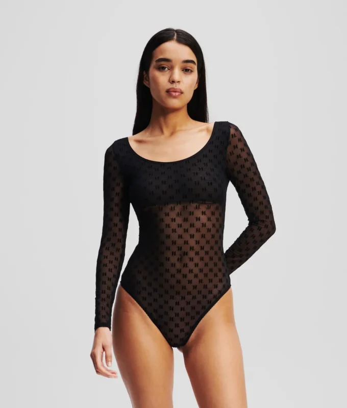 MONOGRAM LÅNGÄRMD MESH-BODY MONOGRAM LÅNGÄRMD MESH-BODY
