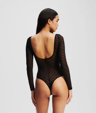 MONOGRAM LÅNGÄRMD MESH-BODY