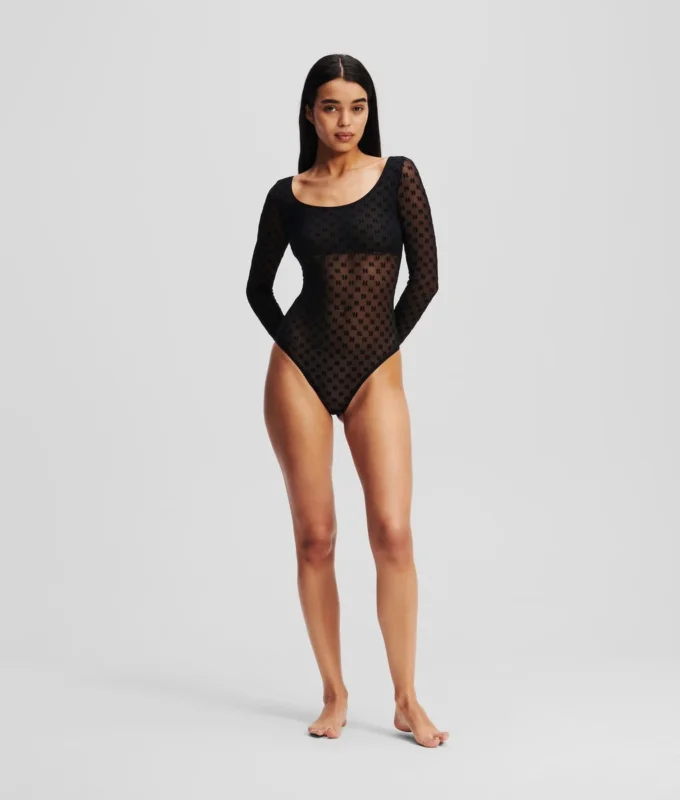 MONOGRAM LÅNGÄRMD MESH-BODY MONOGRAM LÅNGÄRMD MESH-BODY