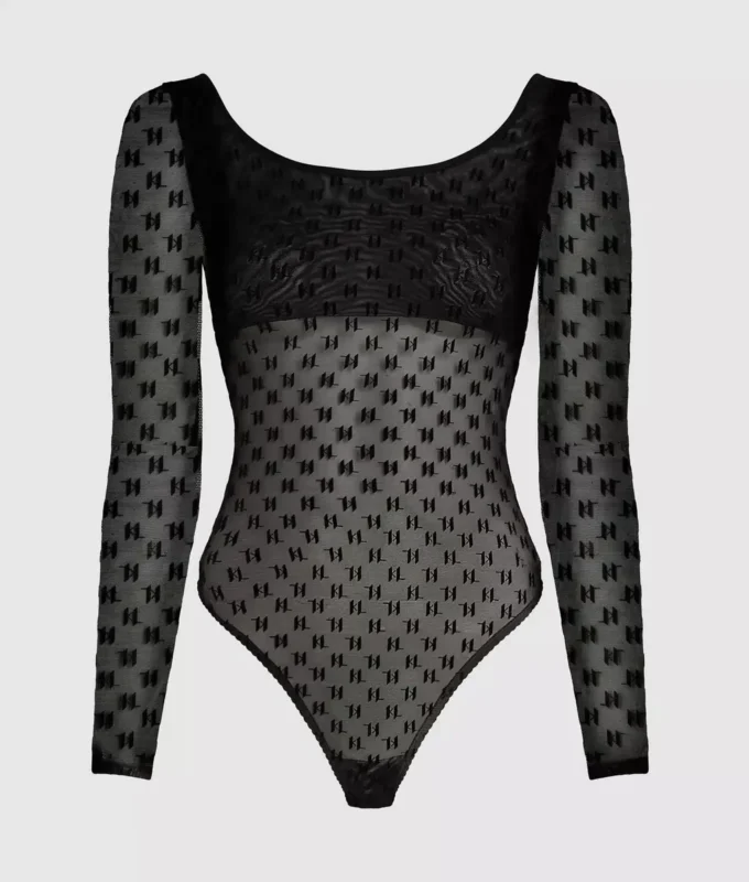 MONOGRAM LÅNGÄRMD MESH-BODY MONOGRAM LÅNGÄRMD MESH-BODY