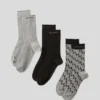 MONOGRAM SOCKS – 3-PACK MONOGRAM SOCKS – 3-PACK