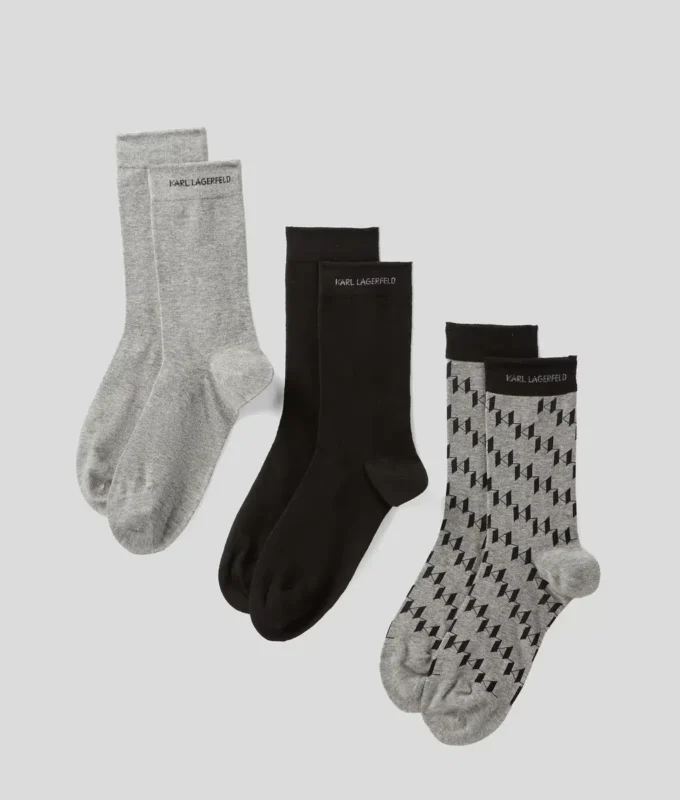 MONOGRAM SOCKS – 3-PACK MONOGRAM SOCKS – 3-PACK