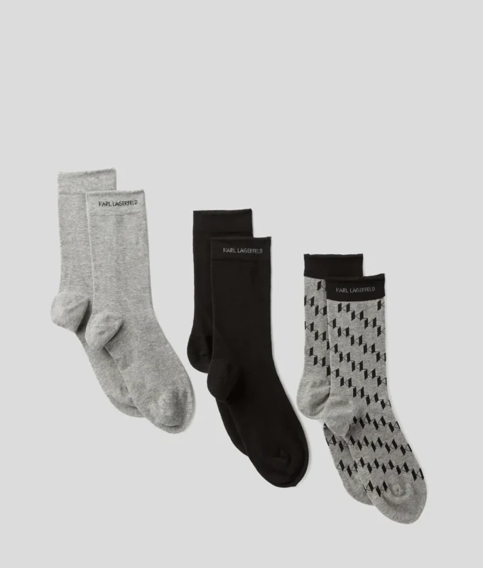 MONOGRAM SOCKS – 3-PACK MONOGRAM SOCKS – 3-PACK