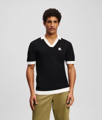 MONOGRAM-STICKAD POLOTRÖJA