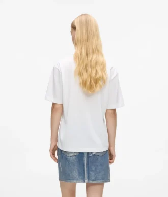 Monogram-T-shirt med normal passform
