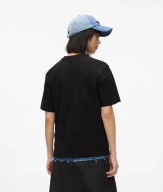 Monogram-T-shirt med normal passform