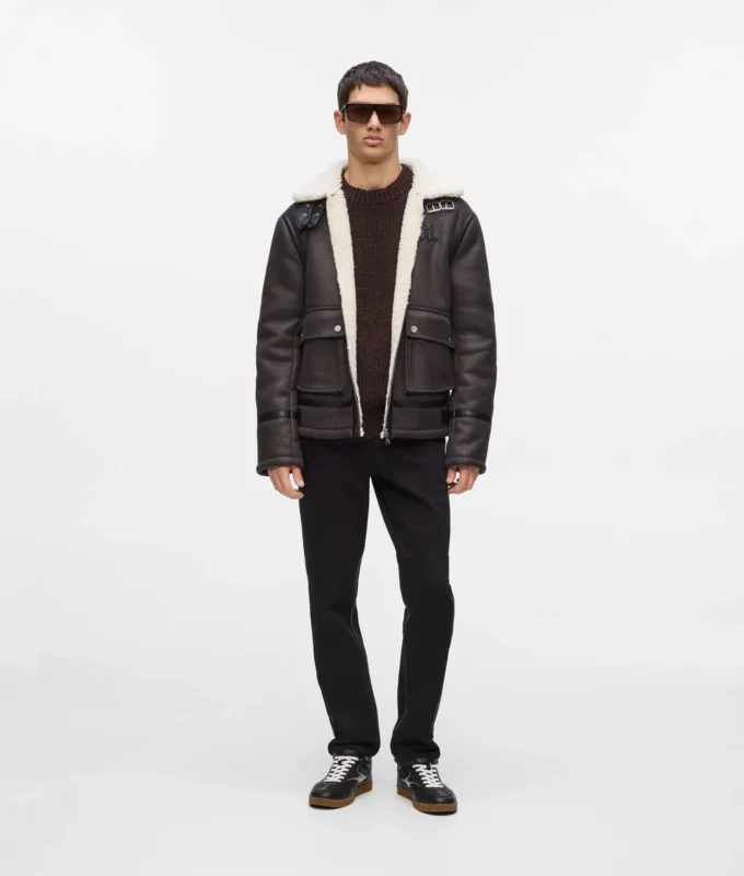 Monogramjacka i shearling Monogramjacka i shearling