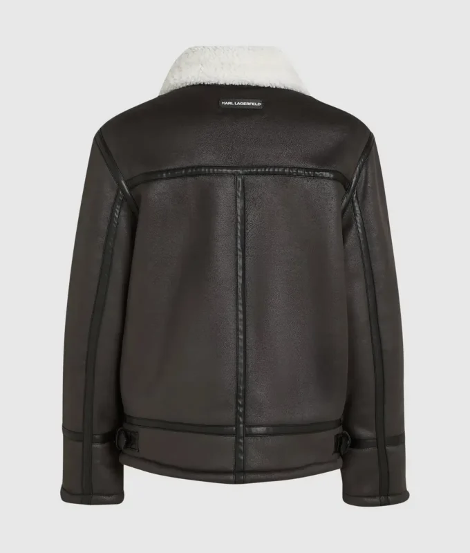 Monogramjacka i shearling Monogramjacka i shearling