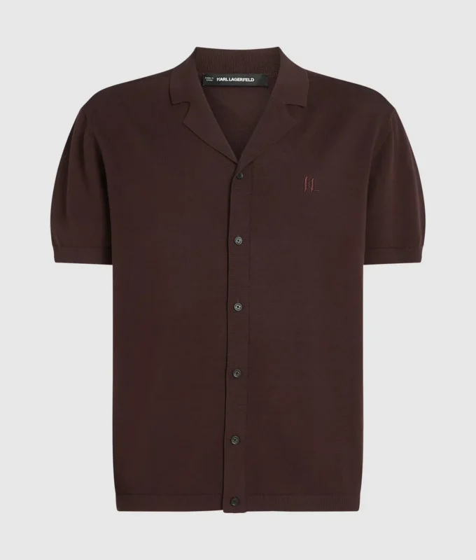 Monogramstickad polotröja