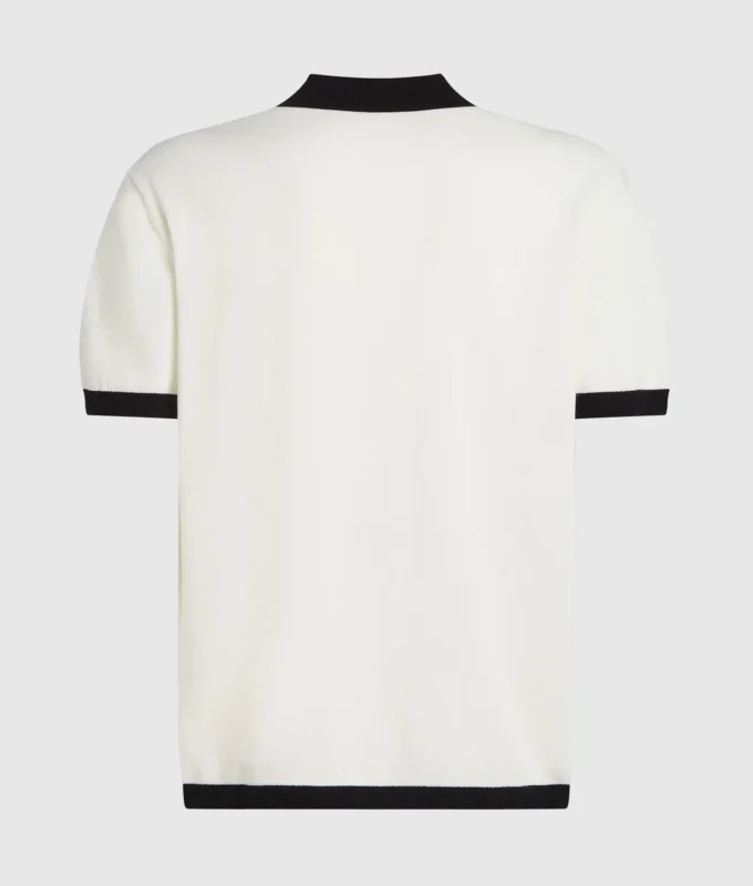 Monogramstickad polotröja