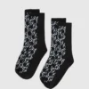 Monogramstrumpor – 2-pack