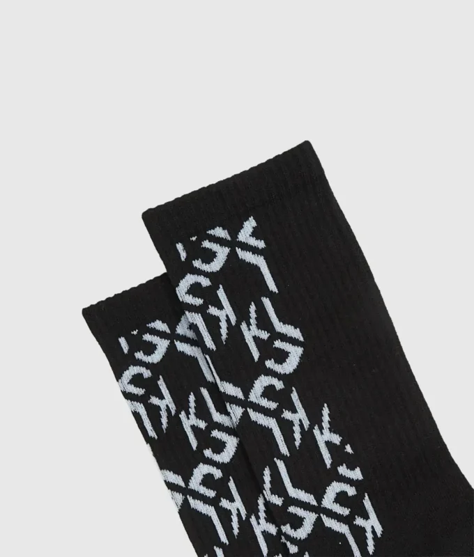 Monogramstrumpor – 2-pack
