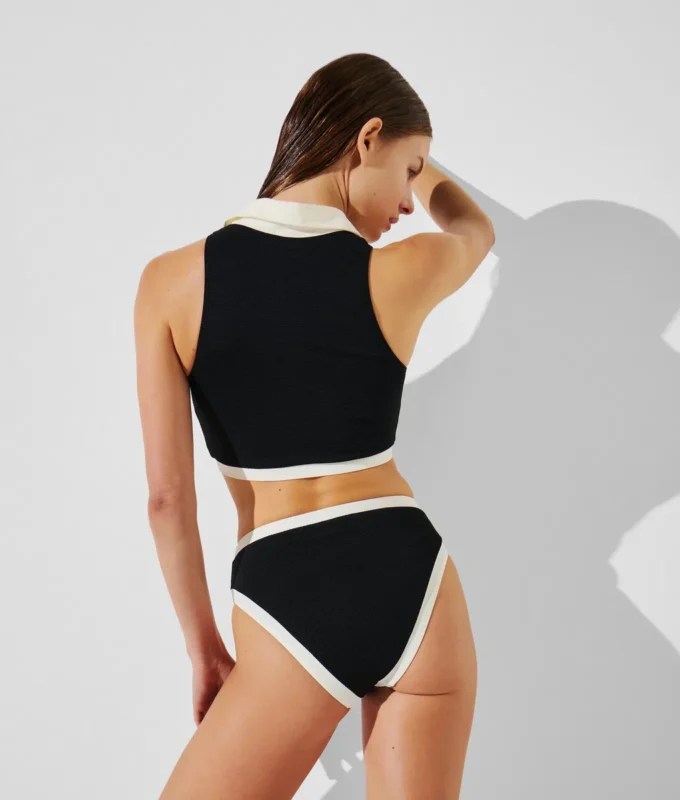 MONOKROMA BIKINITROFFELER MED HÖG MIDJA