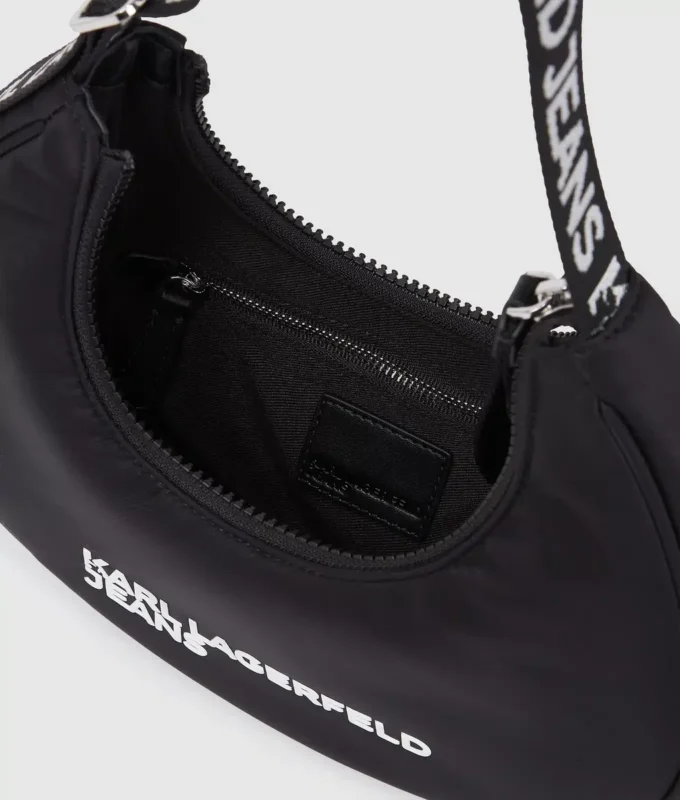 Nylonväskan med månmotiv och logotyp Nylonväskan med månmotiv och logotyp