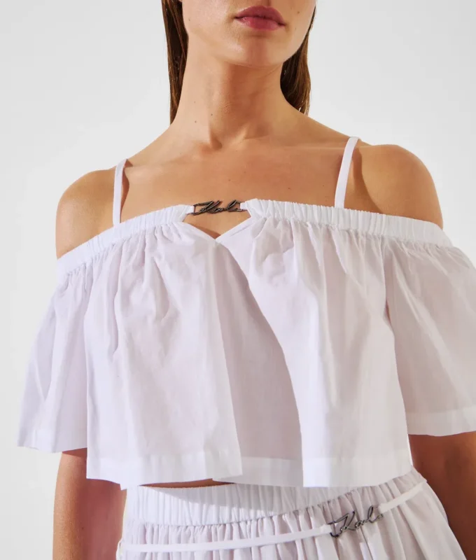 OFF-SHOULDER CROPPED BEACH TOP OFF-SHOULDER CROPPED BEACH TOP