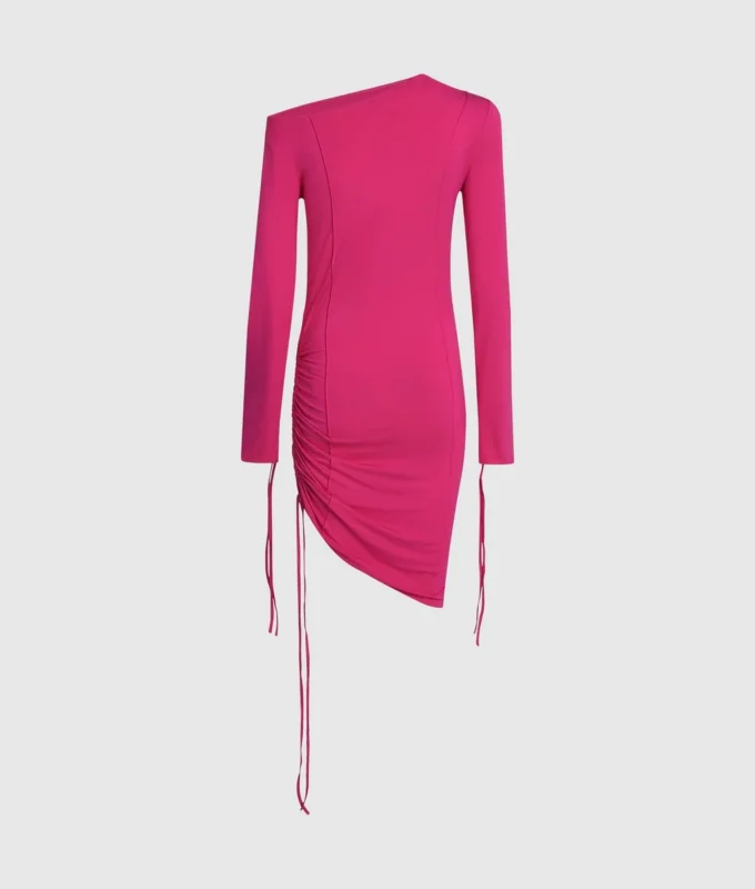 Off-shoulder-klänning med dragsko Off-shoulder-klänning med dragsko