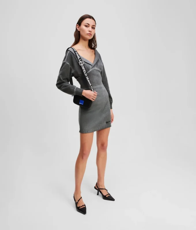 OFF-SHOULDER SWEAT DRESS