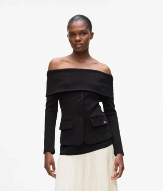 Off-shoulder-tröja