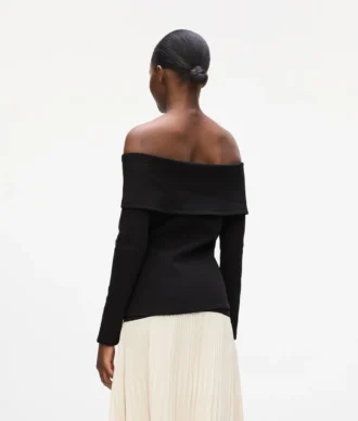Off-shoulder-tröja