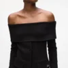 Off-shoulder-tröja