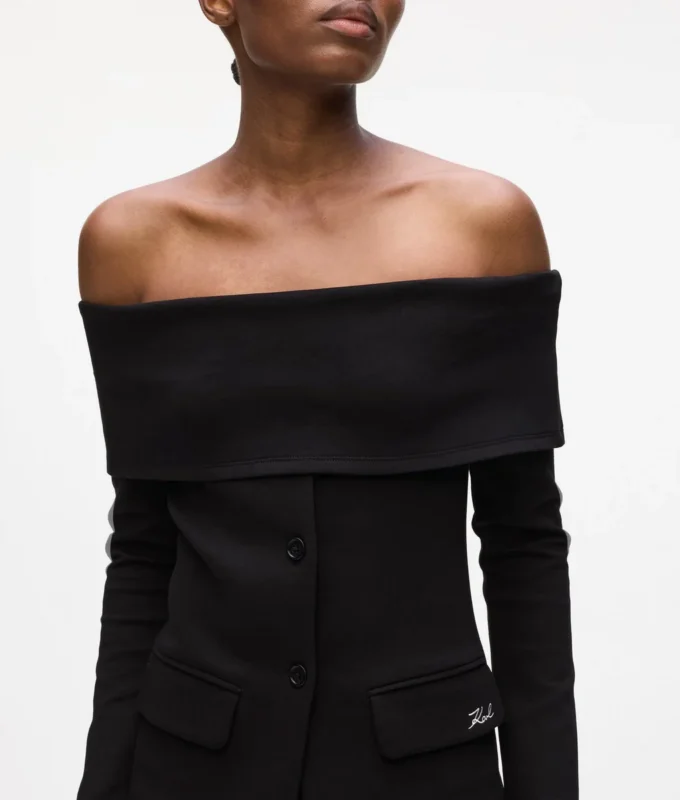 Off-shoulder-tröja