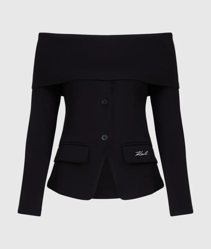 Off-shoulder-tröja