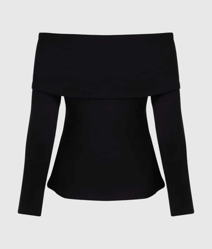 Off-shoulder-tröja