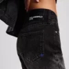 OMBRÉ HIGH-RISE STRAIGHT JEANS