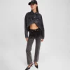 OMBRÉ HIGH-RISE STRAIGHT JEANS