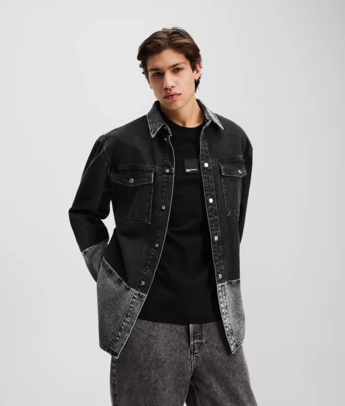 OMBRE DENIM ÖVERSKJORTA