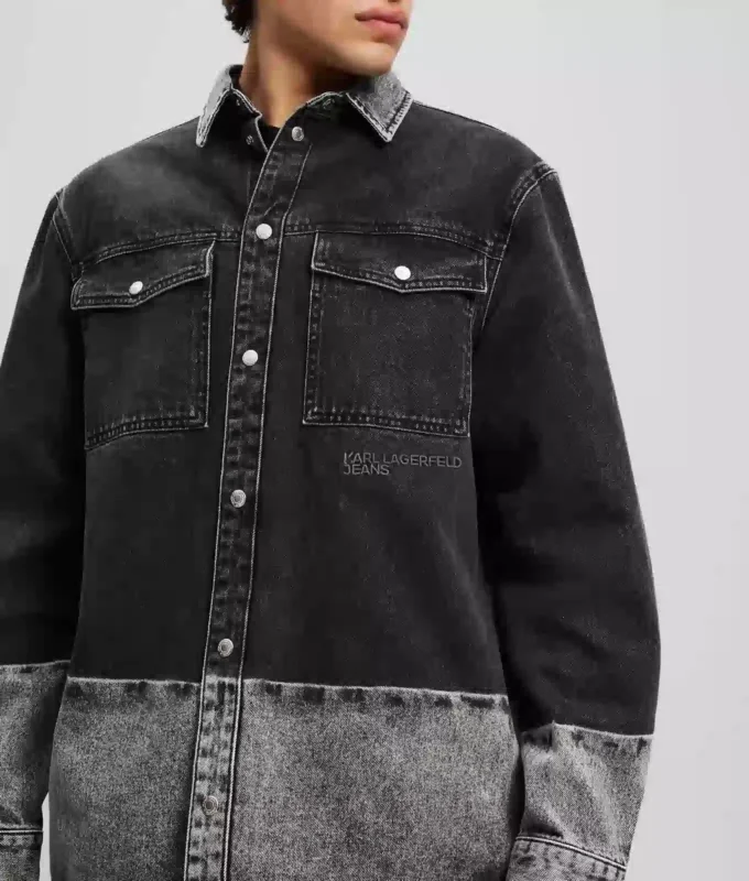 OMBRE DENIM ÖVERSKJORTA