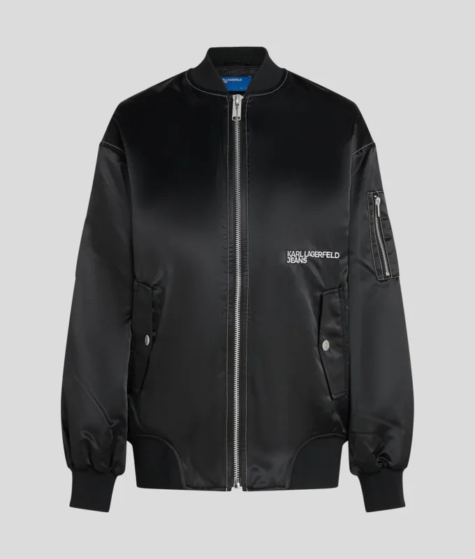 OVERSIZED SATIN BOMBER