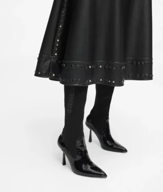 Pandara höga boots med nitar